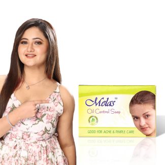 Melas Pack of 8 (75gm each) Oil Control Soap with Daru Haldi, Natural Solution for Clear Skin & Pimple Removal, Best Soap for Oily Skin, Best for Both Men and Women, Helps in Oil-Free Skin, Soap for Bath, Suitable for All Skin Types